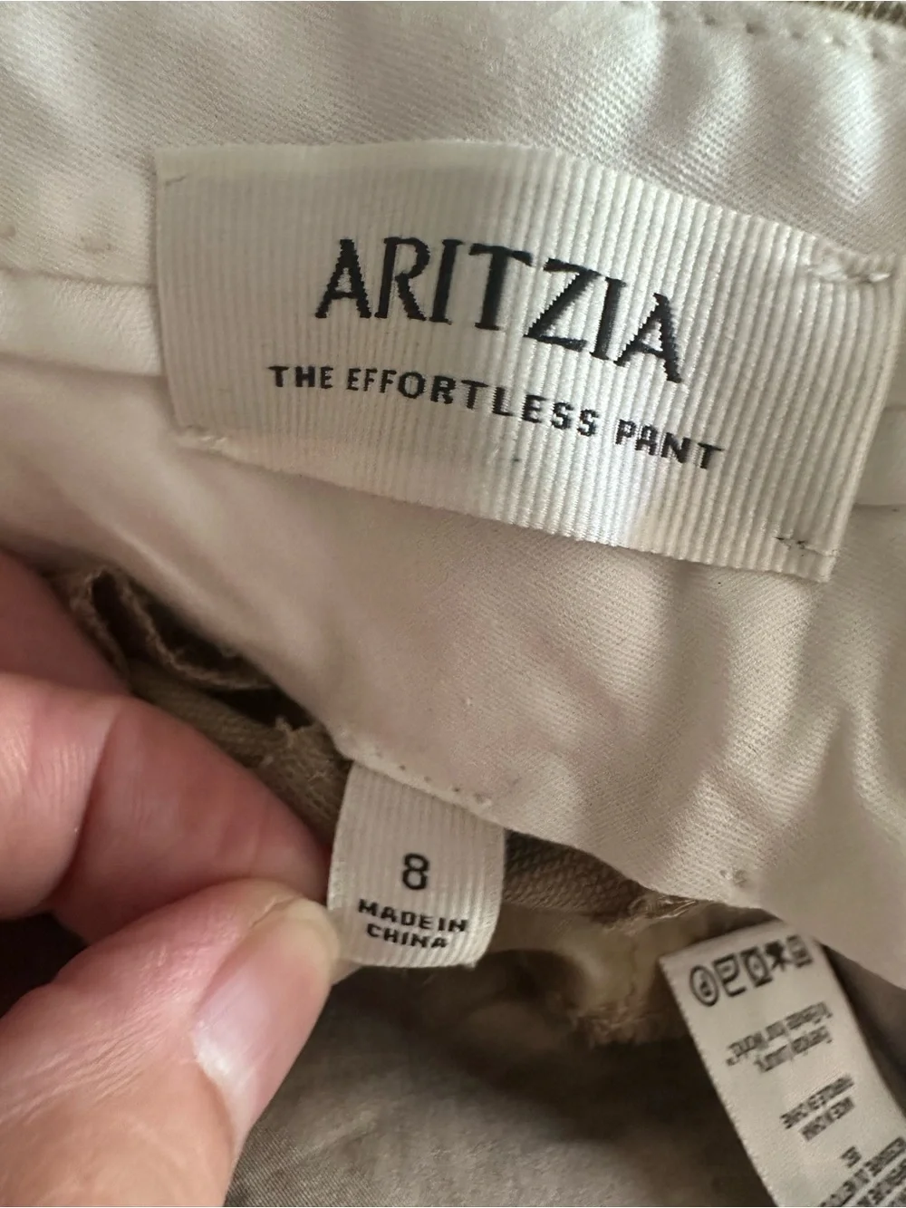 Aritzia The Effortless Pant Cruise Linen Size 8